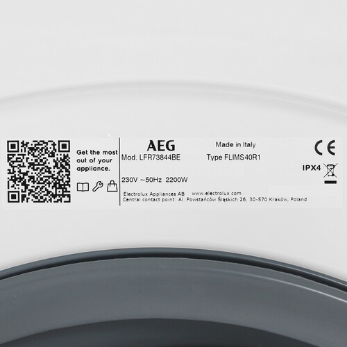 Купить Стиральная машина AEG LFR73844BE белый  9299167. Характеристики, отзывы и цены в Донецке