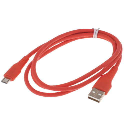 Купить Кабель круглый Hoco micro USB - USB 2.0 Type-A красный 1 м  9244498. Характеристики, отзывы и цены в Донецке