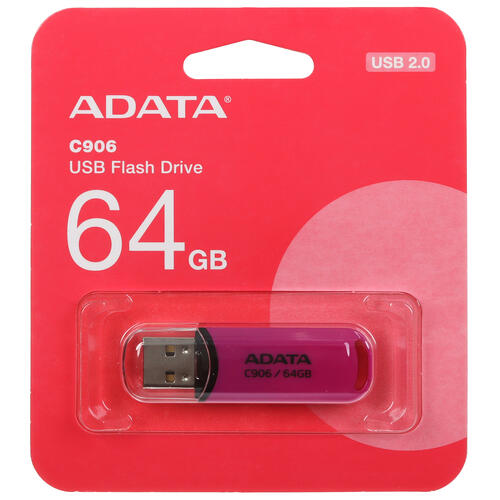 Купить Память USB Flash 64 ГБ ADATA C906 [AC906-64G-RPP]  5450108. Характеристики, отзывы и цены в Донецке