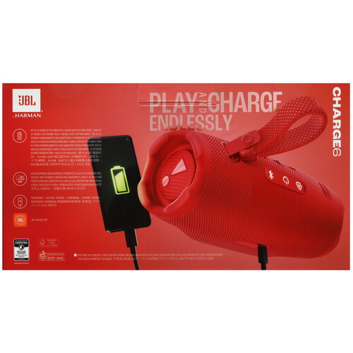 Купить Портативная колонка JBL Charge 6, красный  5618896. Характеристики, отзывы и цены в Донецке