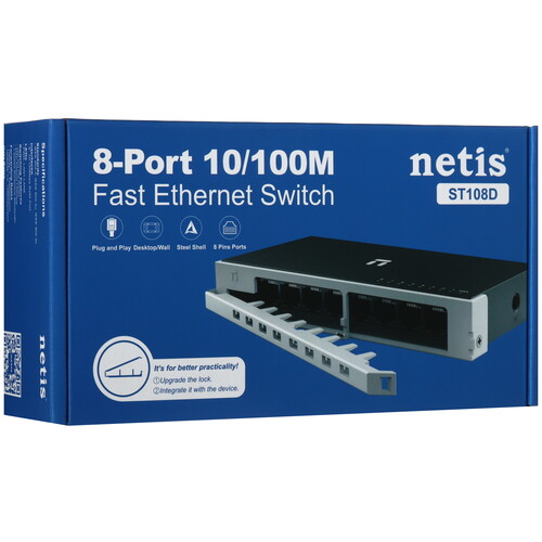 Купить Коммутатор NETIS ST108D  5610044. Характеристики, отзывы и цены в Донецке