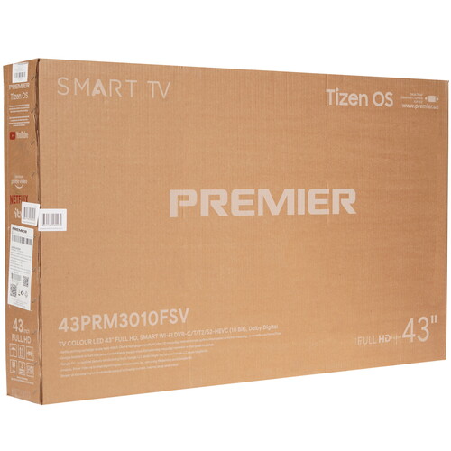 Купить 43" (109 см) Телевизор Premier 43PRM3010USV черный  9211103. Характеристики, отзывы и цены в Донецке