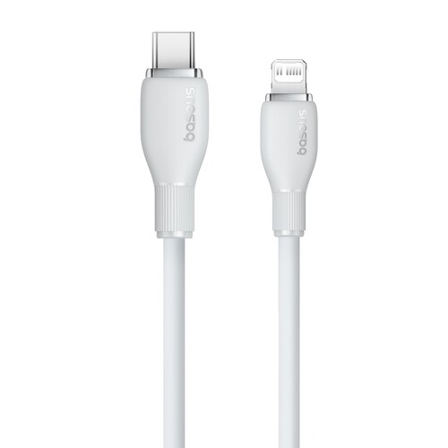 Купить Кабель круглый Baseus Lightning 8-pin - USB Type-C белый 1.2 м  9260748. Характеристики, отзывы и цены в Донецке