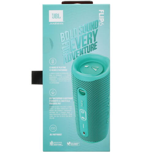 Купить Портативная колонка JBL Flip 6, бирюзовый  5069660. Характеристики, отзывы и цены в Донецке