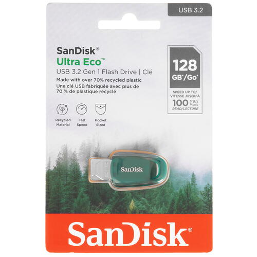 Купить Память USB Flash 128 ГБ SanDisk Ultra Eco [SDCZ96-128G-G46]  5452608. Характеристики, отзывы и цены в Донецке