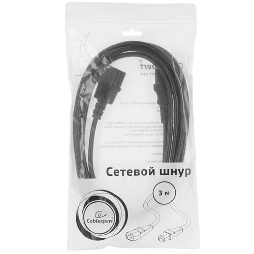 Купить Кабель питания Cablexpert IEC 320 C13 - IEC 320 C14  5452558. Характеристики, отзывы и цены в Донецке