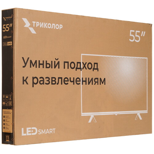 Купить 55" (140 см) Телевизор Триколор H55UC2 черный  9242654. Характеристики, отзывы и цены в Донецке