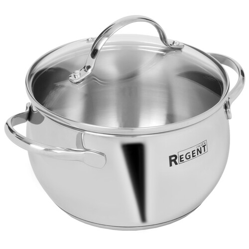 Купить Кастрюля Regent inox Apple B 93-B-2 2.7 л 18 см серебристый  5448463. Характеристики, отзывы и цены в Донецке