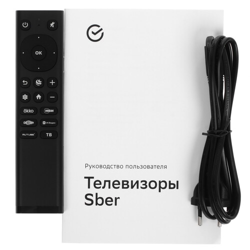 Купить 43" (108 см) Телевизор Sber SDX-43F2139 серый  9184620. Характеристики, отзывы и цены в Донецке