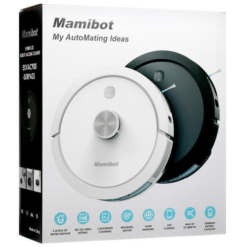Купить Робот-пылесос Mamibot EXVAC900 белый  5403172. Характеристики, отзывы и цены в Донецке