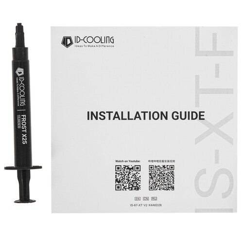 Купить Кулер для процессора ID-Cooling IS-67-XT BLACK  черный  5619529. Характеристики, отзывы и цены в Донецке