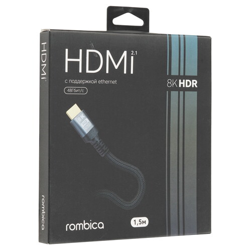 Купить Кабель  Rombica HDMI - HDMI, 1.5 м  9152816. Характеристики, отзывы и цены в Донецке