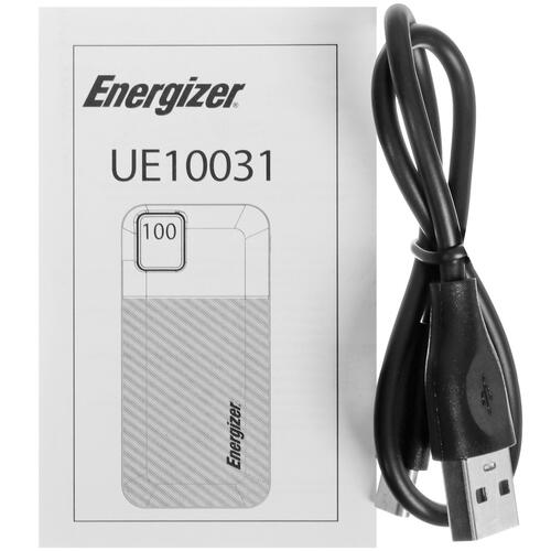 Купить Портативный аккумулятор Energizer UE10031 черный  5427092. Характеристики, отзывы и цены в Донецке