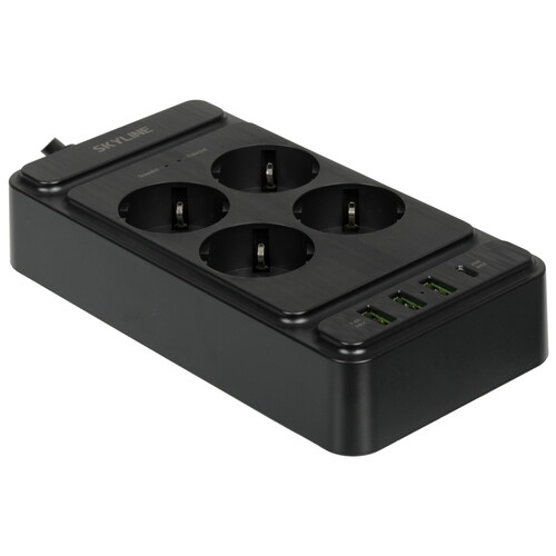 Купить Сетевой фильтр Skyline USP-430 черный  9197095. Характеристики, отзывы и цены в Донецке