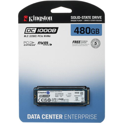 Купить 480 ГБ Серверный SSD M.2 Kingston DC1000B[SEDC1000BM8/480G]  5074960. Характеристики, отзывы и цены в Донецке