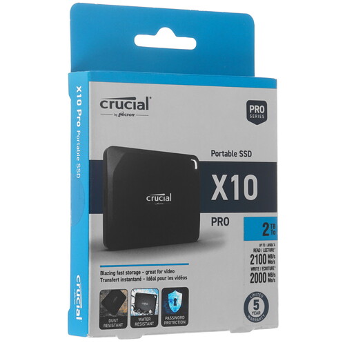 Купить 2000 ГБ Внешний SSD Crucial X10 Pro  5459730. Характеристики, отзывы и цены в Донецке