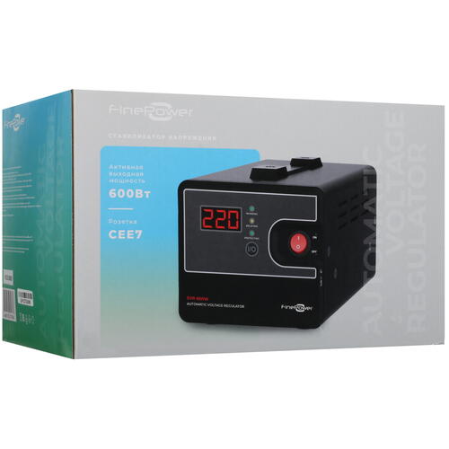 Купить Стабилизатор напряжения FinePower SVR 600W  5419940. Характеристики, отзывы и цены в Донецке