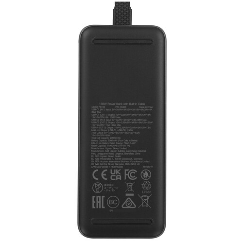 Купить Портативный аккумулятор Ugreen PB723 серый  9283009. Характеристики, отзывы и цены в Донецке