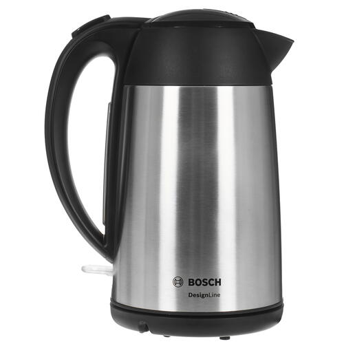 Купить Электрочайник Bosch TWK 3P420 серебристый  5056235. Характеристики, отзывы и цены в Донецке