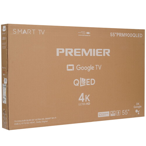Купить 55" (139.7 см) Телевизор Premier 55PRM900QLED черный  9232398. Характеристики, отзывы и цены в Донецке