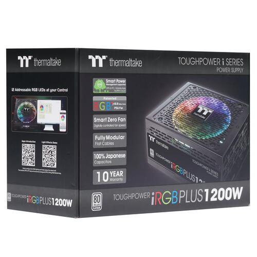 Купить Блок питания Thermaltake Toughpower iRGB PLUS 1200W  1234012. Характеристики, отзывы и цены в Донецке