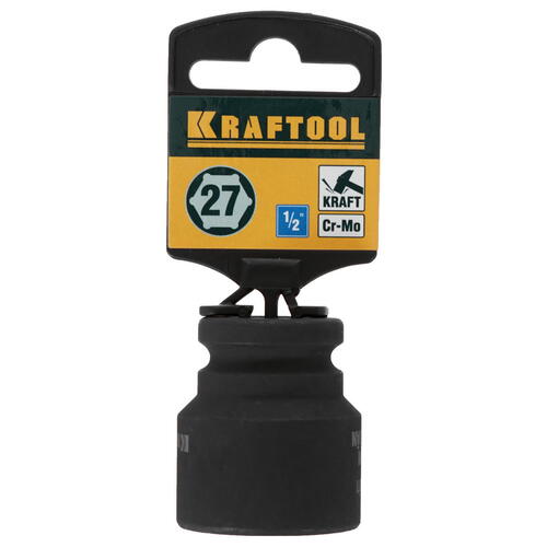 Купить Торцовая головка KRAFTOOL INDUSTRIE QUALITAT ударная (1/2), FLANK, Cr-Mo, фосфатированная, 27 мм  9012700. Характеристики, отзывы и цены в Донецке