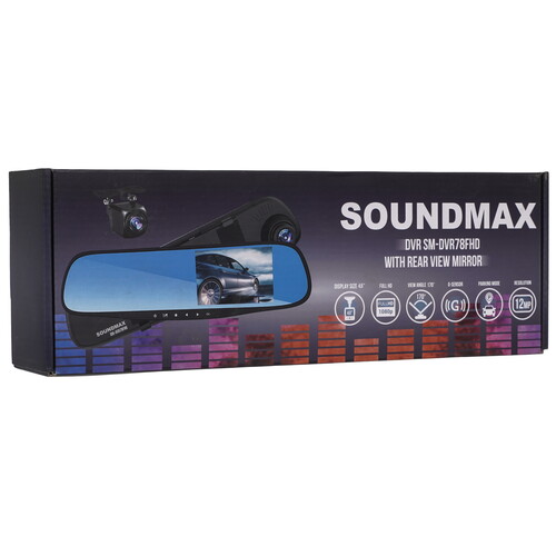 Купить Видеорегистратор Soundmax SM-DVR78FHD + камера заднего вида  9161483. Характеристики, отзывы и цены в Донецке