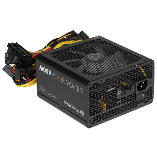 Купить Блок питания Thermaltake Litepower RGB 650W [LTP-650AL2NK] черный  1341207. Характеристики, отзывы и цены в Донецке