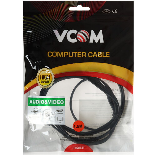 Купить Кабель   VCOM jack 3.5 мм - 3RCA черный  5602532. Характеристики, отзывы и цены в Донецке