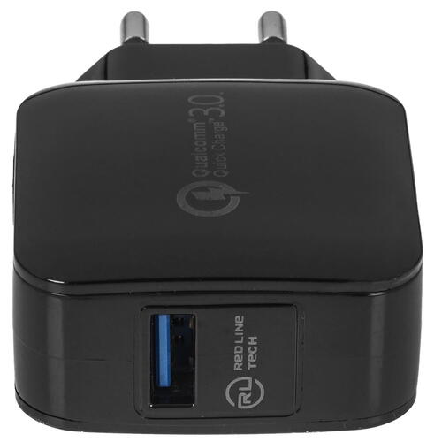 Купить Сетевое зарядное устройство Red Line NQC-4 черный  5367587. Характеристики, отзывы и цены в Донецке