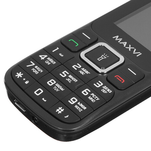 Купить Сотовый телефон Maxvi C3n черный  4831768. Характеристики, отзывы и цены в Донецке
