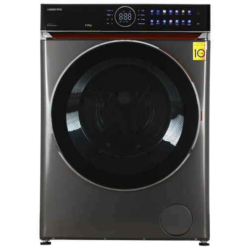 Купить Стиральная машина HIBERG i-DDQ10 - 814 Sd серый  9238387. Характеристики, отзывы и цены в Донецке