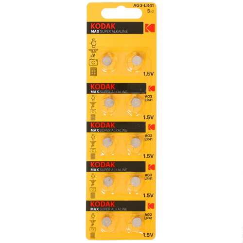 Купить Батарейка Kodak Б0044708 LR41 (AG3/G3/LR736/392A/192)  4741175. Характеристики, отзывы и цены в Донецке