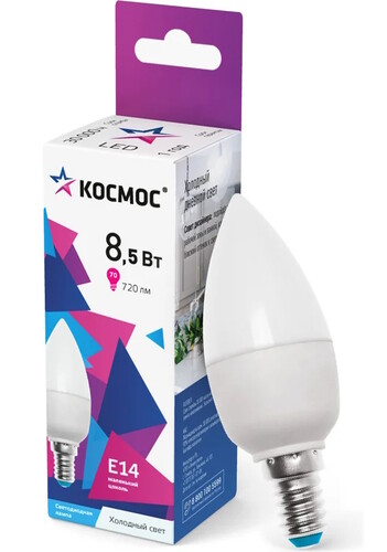 Купить Комплект светодиодных ламп Космос LkecLED8.5wCNE1465  9303166. Характеристики, отзывы и цены в Донецке