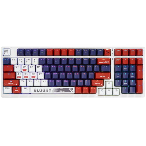 Купить Клавиатура проводная A4Tech Bloody S98 Sports [SPORTS NAVY]  5417383. Характеристики, отзывы и цены в Донецке