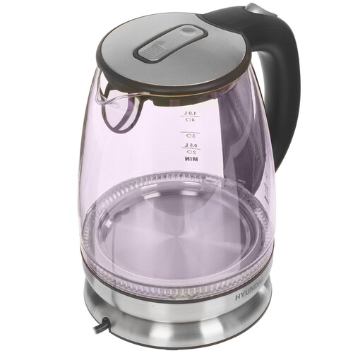 Купить Электрочайник Hyundai HYK-G8800 серебристый  9228365. Характеристики, отзывы и цены в Донецке