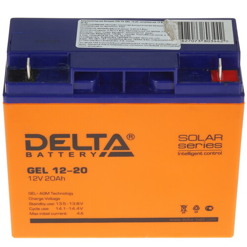 Купить Аккумуляторная батарея для ИБП Delta GEL 12-20  5335401. Характеристики, отзывы и цены в Донецке