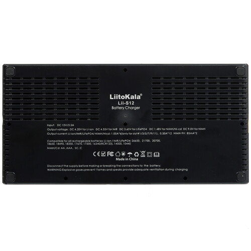 Купить Зарядное устройство LiitoKala Lii-S12  9212324. Характеристики, отзывы и цены в Донецке