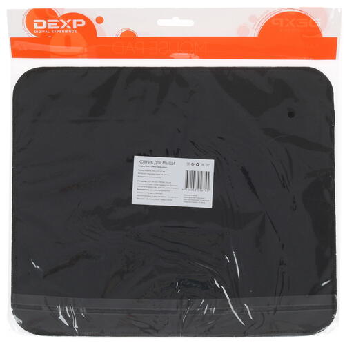 Купить Коврик DEXP OM-S Office black cotton  черный  1610317. Характеристики, отзывы и цены в Донецке