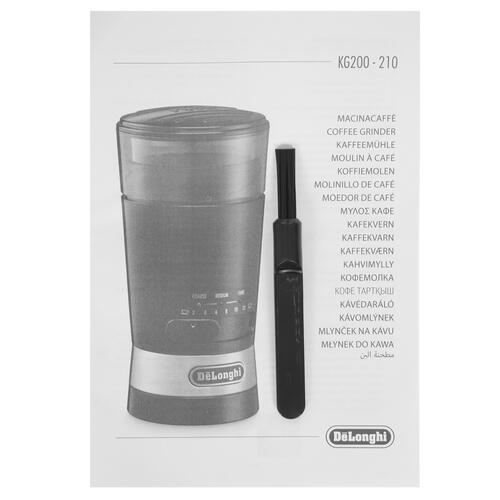 Купить Кофемолка электрическая Delonghi KG 210 черный  5071880. Характеристики, отзывы и цены в Донецке
