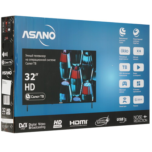 Купить 31.5" (80 см) Телевизор Asano 32LH5020T черный  9225867. Характеристики, отзывы и цены в Донецке