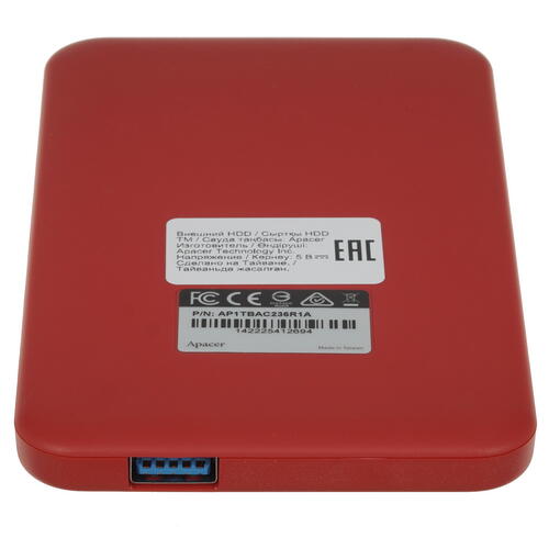 Купить 1 ТБ Внешний HDD Apacer AC236 [AP1TBAC236R-1]  5036717. Характеристики, отзывы и цены в Донецке