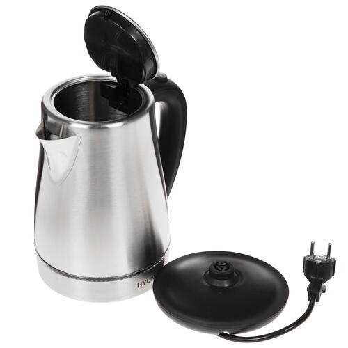 Купить Электрочайник Hyundai HYK-S3020 серебристый  8190380. Характеристики, отзывы и цены в Донецке