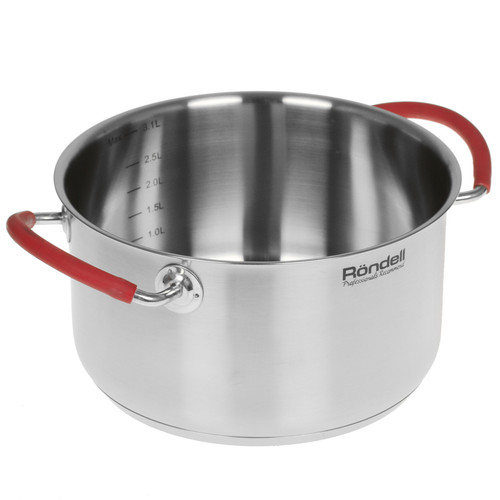 Купить Кастрюля Rondell Sorge RDS-1220 3.1 л 20 см серебристый  5330528. Характеристики, отзывы и цены в Донецке