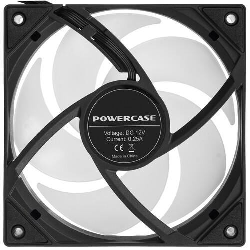 Купить Вентилятор Powercase M53-12 ARGB [M53-12ARGB] черный  9227968. Характеристики, отзывы и цены в Донецке