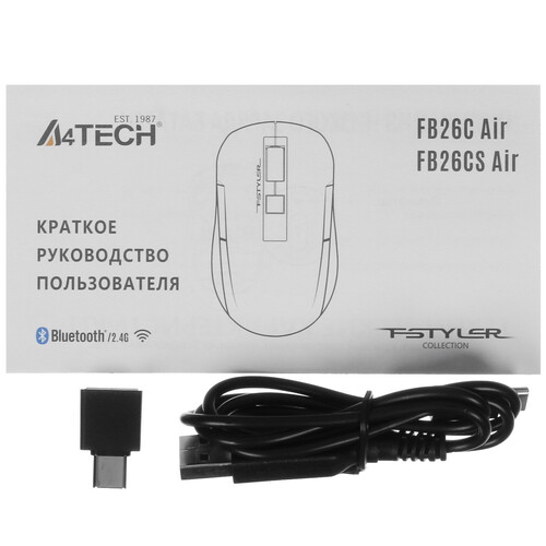 Купить Мышь беспроводная A4Tech Fstyler FB26CS Air  5441310. Характеристики, отзывы и цены в Донецке