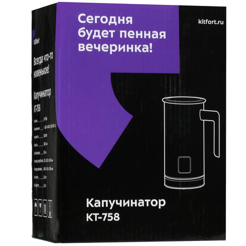 Купить Капучинатор-вспениватель  Kitfort КТ-758  5319755. Характеристики, отзывы и цены в Донецке