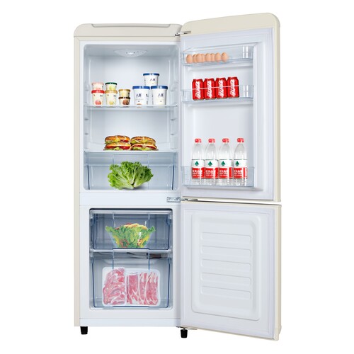 Купить Холодильник с морозильником   Tesler RB-107 бежевый  9259537. Характеристики, отзывы и цены в Донецке