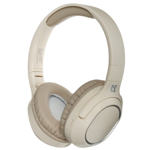 Купить Беспроводные/проводные наушники Defender FreeMotion B444 бежевый 2025  9232702. Характеристики, отзывы и цены в Донецке