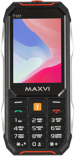 Купить Сотовый телефон Maxvi T101 красный/черный  9064664. Характеристики, отзывы и цены в Донецке